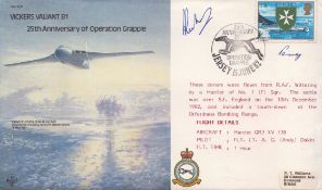 Lord Penney and Grp Cpt Hubbard signed military cover. We combine postage on multiple winning lots