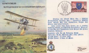 Sopwith Tabloid RAF B1 military cover. UNSIGNED. We combine postage on multiple winning lots and can