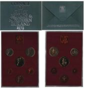Coins Elizabeth R 1979 Coinage of Great Britain & Northern Ireland 1979, 1/2P, 1P, 2P, 5P,10P, 50P
