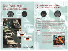 2 Coins 50PF coin of the German Democratic Republic/50 pfennig coin of the Federal Republic of