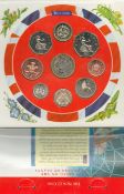 Brilliant Uncirculated Coin Collection from 1997 Great Britain, Contains the old sized 50 pence coin