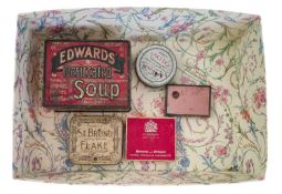 Antique tin collection Dunhill, St Bruno Flake, Edwards Soap, Copps Tobacco and more. We combine