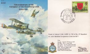 70th anniv of the formation of the Royal flying corps RAF B6 military cover. UNSIGNED. We combine