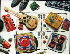 Postage Stamps GB Royal Mail Mini sheet, four 1st Stamps. UK Great Britian 'The Beatles Album