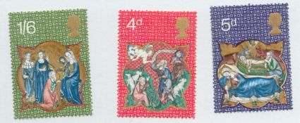 3 x 1970 Mint Never Hinged (MNH) Christmas stamps in excellent condition. We combine postage on
