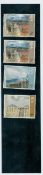 Set of 4 Mint stamps featuring the Ulster Paintings 1971 2x 3d stamps and a 7.5d and a 9d stamp.