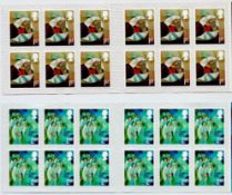 Mint stamp booklets, 2x royal Mail 1st and 2nd class Christmas 2021 Mint stamp booklets each