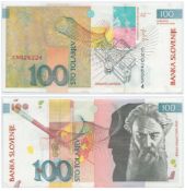 Uncirculated 100 Tolar Slovenian Banknote. In excellent condition. We combine postage on multiple