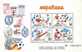 Postage Stamps sheet mint condition Spain 82 'Football World Cup '82'. We combine postage on