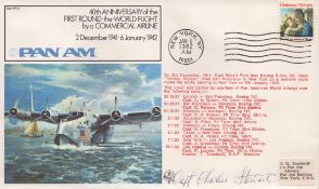 Cptn Charles Stewart signed RAF FF37 flown cover. We combine postage on multiple winning lots and