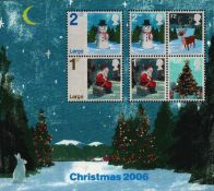 Postage Stamps GB Royal Mail Mini sheet, six Stamps 'Christmas 2006' Mint Condition. We combine