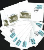 FDC 12 x Covers 'Dolenjska Trails Station in Novo Mesto circa 1900' single stamp plus single post