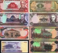 Nicaragua Bank Notes 2/50/100/500/1000x2/5000/10.000.000. We combine postage on multiple winning