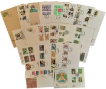 FDC Collection, 20 covers from the 1980's all with stamps and post marks, subjects include British