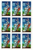 Postage Stamps from USA Stamps Nine self-adhesive 32 USA Buzz Bunny Stamps mint condition. We