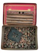 1940S Printing kit with black letters no ink in a Craven tin. We combine postage on multiple winning