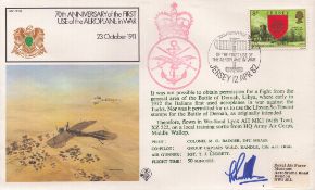 Grp Capt. W Randle signed RAF FF35 flown cover. We combine postage on multiple winning lots and