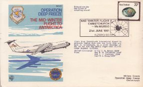 Operation Deep freeze military cover. UNSIGNED. We combine postage on multiple winning lots and