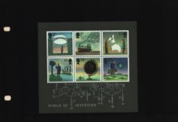 Postage Stamps GB Royal Mail Mini sheet, six Stamps 'World of Invention'. Mint Condition. We combine