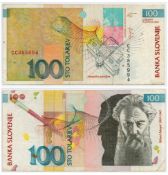 100 Tolar Banknote from Slovenia dated 15th January 2003. We combine postage on multiple winning
