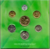 2002 FIFA World Cup Korea/Japan Coins of Korea 2001 presented in a colourful sleeve. We combine