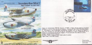 Saunders-Roe SRA/1 EJA5 military cover. UNSIGNED. We combine postage on multiple winning lots and