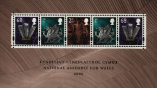 Postage Stamps GB Royal Mail Mini sheet, five Stamps 'National Assembly For Wales 2006' Mint