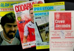 Football. 4 signed Official Football Programmes . Signatures such as Liam Hogan. Alan Moody. Rod