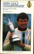 Golf Open Championship Royal Lytham and St Annes 1988 multi signed vintage programme signature
