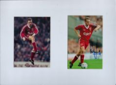 Rob Jones 16x12 inch mounted signature piece includes signed photo and 1 unsigned pictured in action