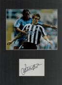 Football Johnathan Woodgate Signed White Signature Card With Colour Photo, Mounted Professionally to