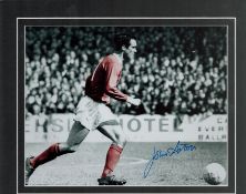 John Aston Manchester United Signed 10 X 12 Mount. Good condition Est.