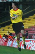 Jack Cork signed 12x8 inch colour photo pictured while playing for Watford F.C. Good condition Est.