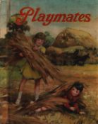 Playmates, published by John F. Shaw, London. Circa.1934. Unpaginated. Publishers coloured