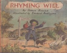Rhyming Will, by James Reeves. Illustrated by Edward Ardizzone. Published by Hamish Hamilton,