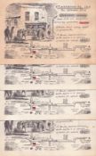 The Gasworks Restaurant, cards measuring 7½ x5 . This lot consists of 4 identical thick white