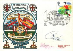 FOOTBALL TOTTENHAM HOTSPUR 49 GOALS RECORD 1988 DAWN FIRST DAY COVER SIGNED BY CLIVE ALLEN. Good
