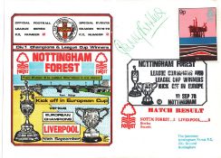 FOOTBALL NOTTINGHAM FOREST V LIVERPOOL 1978 DAWN FIRST DAY COVER SIGNED BY GARY BIRTLES. Good