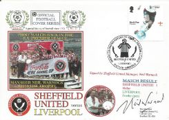 FOOTBALL SHEFFIELD UNITED V LIVERPOOL 2006 DAWN FIRST DAY COVER SIGNED BY NEIL WARNOCK. Good