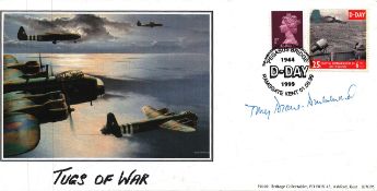 Tony Deane-Drummond, CB, DSO MC signed FDC Tugs of War Double Stamps plus Single Post Marked D-DAY