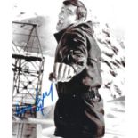 George Lazenby signed 10x8inch black and white photo. Good condition Est.