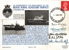Peter Kimm OBE, Michael Hare, John Griffiths, Richard Stenlake, John Neville-Rolfe signed FDC (