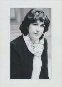 Joanne Harris signed 12x8 inch black and white photo. Good condition Est.