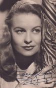 Sally Gray printed signature 5x3.5 inch Sepia photo. Good condition Est.