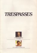 Trespasses 1984 Movie Brochure, starring Patrick McGoohan and Emma Piper Directed by Peter Sharp.