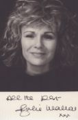 Julie Walters signed 6x4inch black and white photo. Good condition Est.