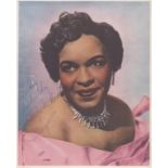 Winifred Atwell signed 10x8inch vintage colour photo. Una Winifred Atwell was a British pianist,
