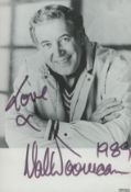 Val Doonican signed 6x4 inch black and white photo . Good condition Est.