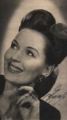 Greta Grynt printed signature 6x4inch black and white vintage photo. Good condition Est.