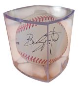 Bruce Springsteen signed MLB baseball Marseille 2003 before cancellation of his show due to